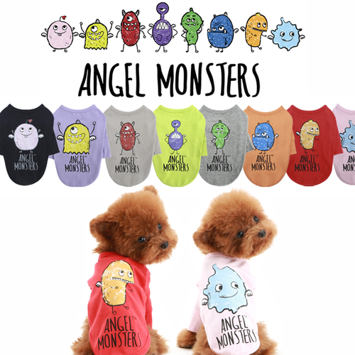 퍼피엔젤 Angel Monsters 7부 소매 티셔츠 (7부소매, 긴소매)